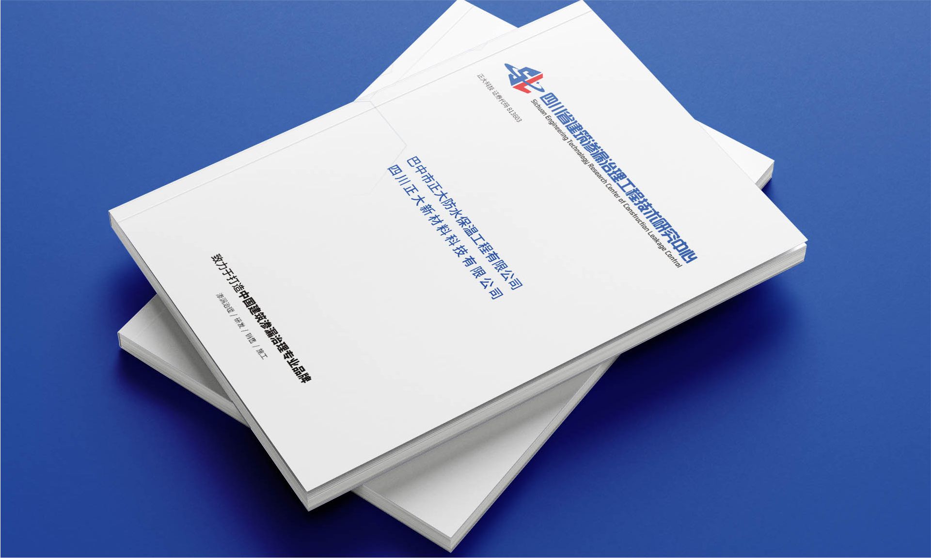 防水保温及渗漏治理企业宣传册设计案例｜建筑渗漏治理工程技术研究中心